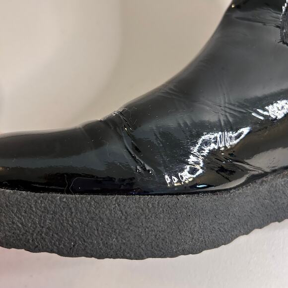 Robert Clergerie Chelsea Patent Leather Boots Paris France Womens 39.5 EU/8.5 US - Picture 9 of 16